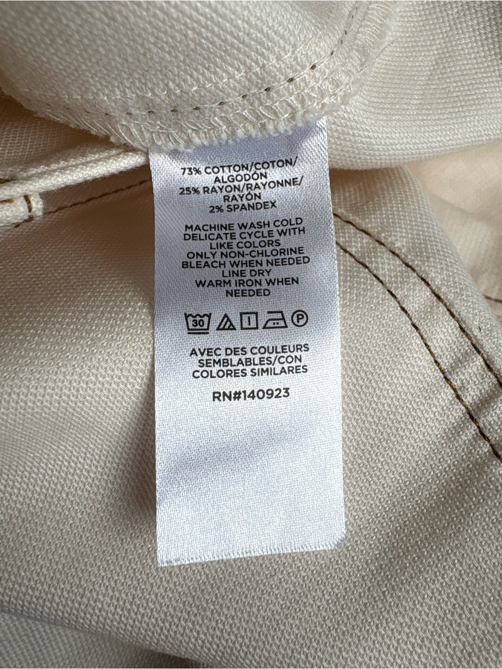 LOFT Palmer Wide Leg Women’s Pants, Size 10, off white cream Like New - Picture 6 of 11